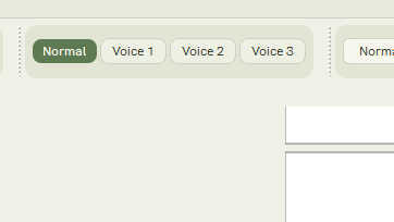 Voice settings